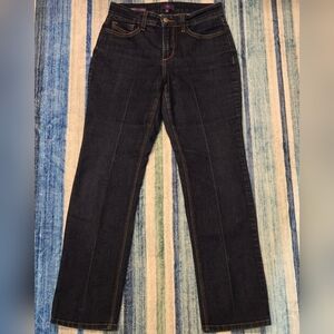 NYDJ Marilyn Straight Dark Indigo Jeans
